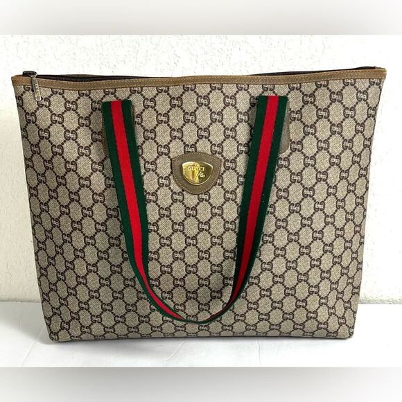 Vintage Gucci Plus Sherry Line Monogram Tote Bag - Picture 4 of 16